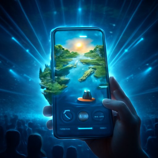 r555 app menu and fishing controls on phone
